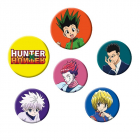 Set 6 insigne Hunter X Hunter Characters X4