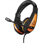 Casti Gaming Star Raider Black Orange