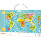 Puzzle Continentele lumii 100 piese