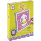 Set Creativ cu Diamante Rotunde cu Rama Inclusa Diamond Painting Panda