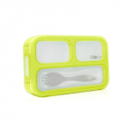 Cutie pentru pranz Bento Cu furculita Cu trei compartimente BPA Free B