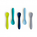 Set 5 lingurite Spoon Silicon Textura moale Anti bacteriene si non ale