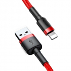Cablu de date Cafule USB Lightning 1m Rosu
