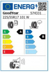 Anvelopa vara Goodyear EfficientGripPerformance XL225 55R17 101W