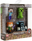 Set figurine metalice Minecraft Steve Alex Crepper Warden