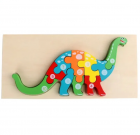 Puzzle din lemn Dinozaur 10 piese