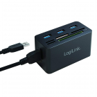 Hub USB Logilink CR0042 Black