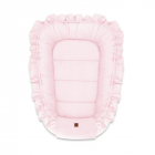 Cosulet pentru dormit MimiNu Baby Nest 55 x 75 cm din catifea Pink