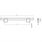 Maner FA 6286 96 mm aluminiu mat