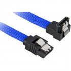 Cablu SATA III 30cm Blue