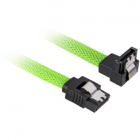 Cablu SATA III 30cm Green