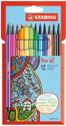 Set 12 carioci Pen 68 Brush Multicolor