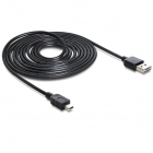 Cablu de date Easy USB A MiniUSB 3m Black