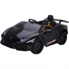 Masinuta electrica Chipolino Lamborghini Huracan black cu scaun din pi