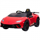 Masinuta electrica Chipolino Lamborghini Huracan red cu scaun din piel