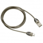 Cablu Date Micro USB USB 2 0 Type A 1m Argintiu