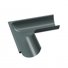 Coltar exterior jgheab metalic 125mm gri RAL 7011