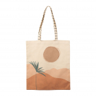 Tote bag Sweet Leaves Off White Terra