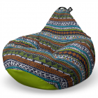 Fotoliu Puf Bean Bag tip Para XL Tribal Aztec