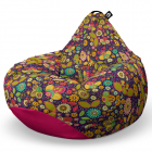 Fotoliu Puf Bean Bag tip Para XL Flowers Hippie