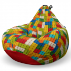 Fotoliu Puf Bean Bag tip Para XL Lego Tetris Verde