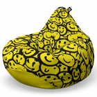 Fotoliu Puf Bean Bag tip Para XL Smiley Galben