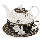 Tea for one Art Deco Flowers