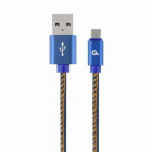 Cablu de date USB Micro USB 2m Blue