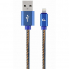 Cablu de date 8 pin USB A 1m Blue