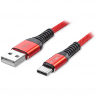 Cablu de date 8634 Gold Edition USB tip C 1m Rosu