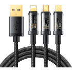 Cablu de date 3 in 1 S 1T3015A5 USB USB Type C Lightning Micro USB 1 2