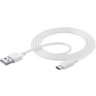 Cablu Date USBDATACMFIIPH5W Type C 1 2m Alb