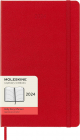 Agenda 2024 12 Month Daily Large Hard Cover Scarlet Red