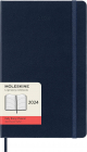 Agenda 2024 12 Month Daily Large Hard Cover Sapphire Blue