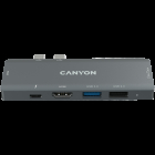 Canyon DS 05B Multiport Docking Station with 7 port 1 Type C PD100W 2 