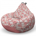 Fotoliu Puf Bean Bag tip Para XL Ursuleti Roz