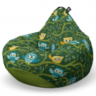 Fotoliu Puf Bean Bag tip Para XL Bufnite Verde