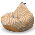 Fotoliu Puf Bean Bag tip Para XL Diamond Orange