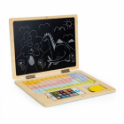 Laptop Educational din Lemn cu Magnet si Taste din Lemn Ecotoys G068 A