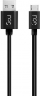 Cablu de date adaptor Goui Classic USB Male la microUSB Male 3 m Black