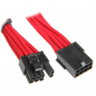 Cablu adaptor 6 2 Pin PCIe 0 45m Black Red