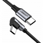 Cablu de date US255 Elbow USB C la USB C Quick Charge 3 0 60W 3A 480 M