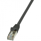 Cablu F UTP EconLine Patchcord Cat 6 10m Negru