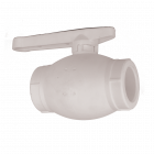 Robinet de trecere cu sfera Vesbo PPR diametru 63 mm alb