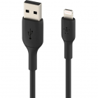 Cablu Date Boost Charge USB A Tip Lightning 12W PVC 15cm Negru