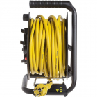 Cablu prelungitor pe tambur 4 prize 20m Yellow