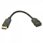 Adaptor LINDY Adaptor 1x DisplayPort 1 2 Male 1x HDMI 1 3 Female negru