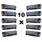 Set 10 tonere compatibile CE285A 85A black pentru HP