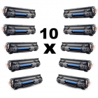 Set 10 tonere compatibile CF283A black pentru HP