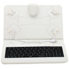 Husa tableta MRG M537 Cu tastatura MicroUSB Model X 8 inch Alb C537